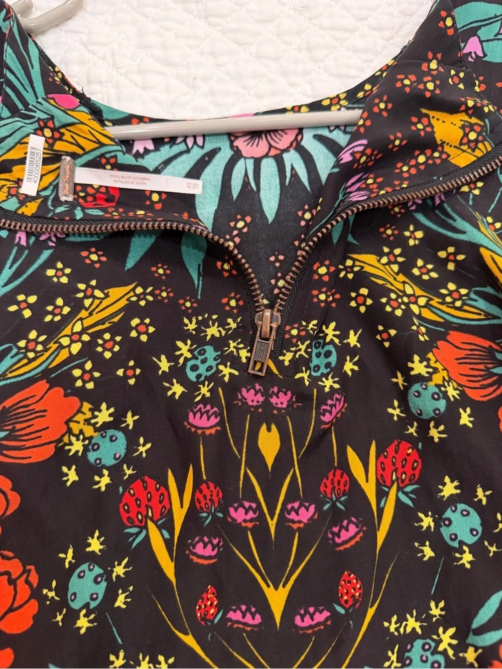 Free People Strawberry Field Mini Tunic Women's XS - Picture 8 of 9